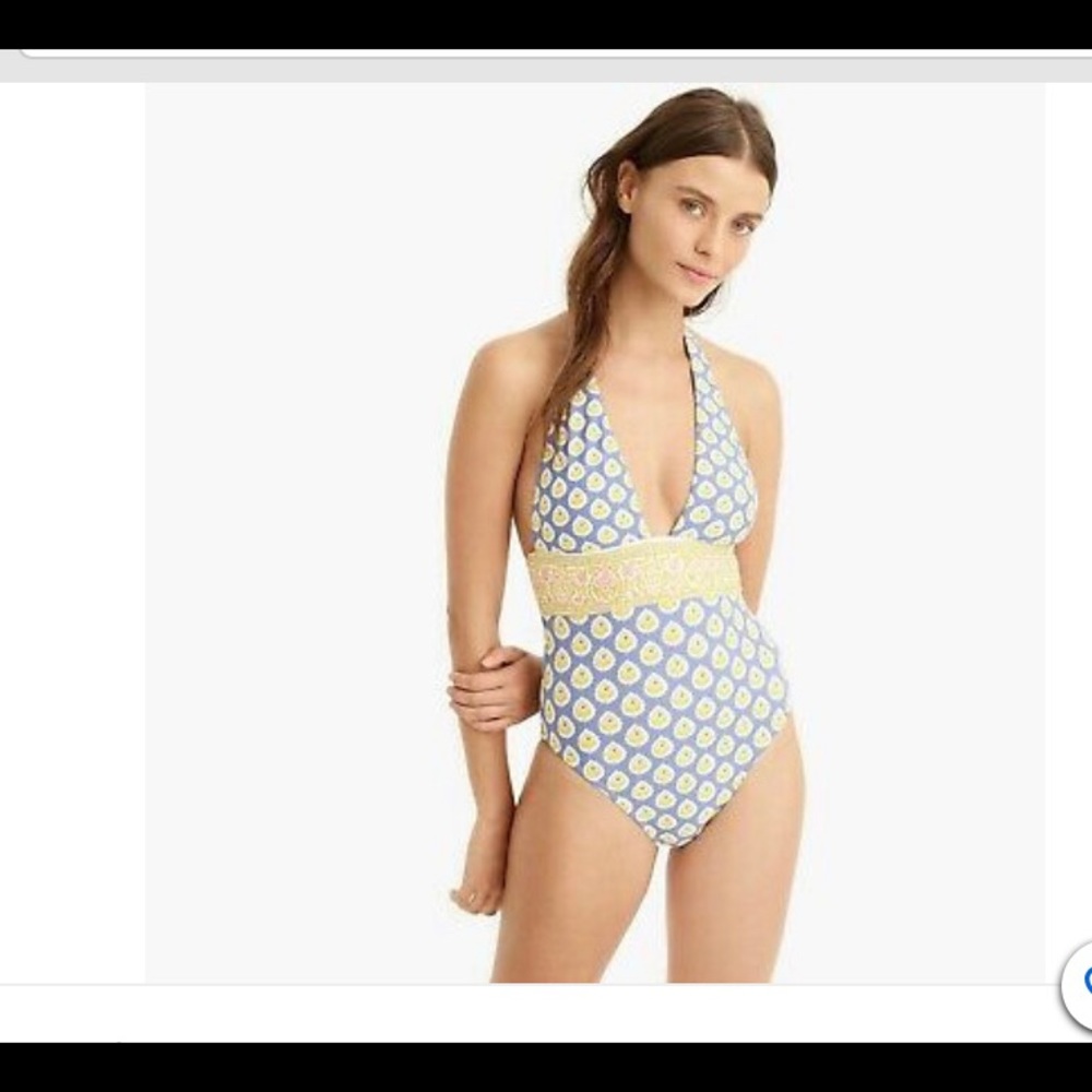J Crew Plunging Swimsuit